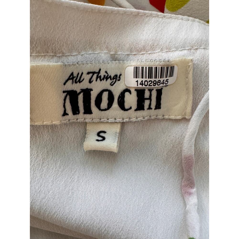 ALL THINGS MOOCHI X RTR Multicolor Polka Dot Blessica Mini Dress Size S - Picture 7 of 8